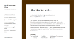 Desktop Screenshot of blog.my-schamhaar.de