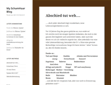 Tablet Screenshot of blog.my-schamhaar.de